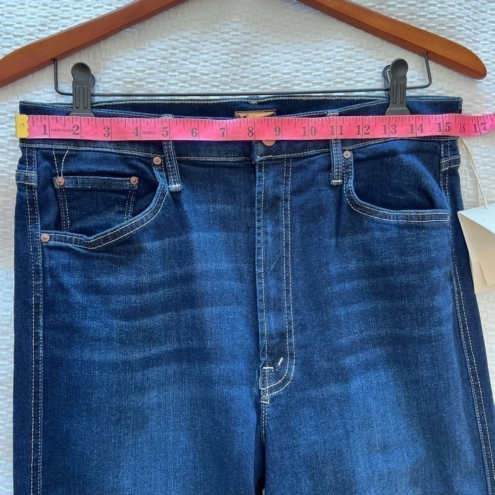 MOTHER HIGH WAISTED DOUBLE RIDER SKIMP JEANS OFF LIMITS